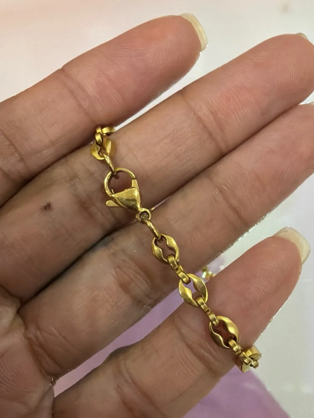 Vintage Gold Twisted Link Bracelet - Women Jewelry